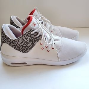 Air Jordan First Class "Cement Gray" white fire red trim